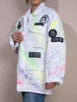 Ayios Jacket - White Splash - Image 4