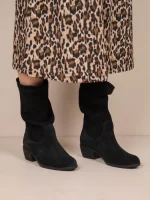 Botte Chaussette Noir Γυναικείες Δερμάτινες Μπότες Μαύρες - Image 2