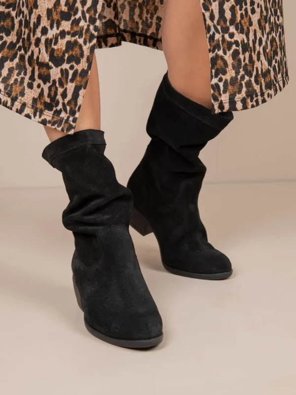 Botte Chaussette Noir Γυναικείες Δερμάτινες Μπότες Μαύρες - Image 4