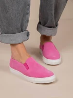 Finess Fuchsia Γυναικεία Δερμάτινα Sneakers Φούξια