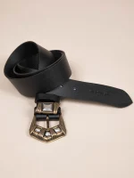 Ring Noir Γυναικεία Δερμάτινη Ζώνη Μαύρη - Image 4