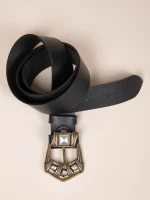 Ring Noir Γυναικεία Δερμάτινη Ζώνη Μαύρη