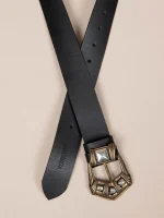 Ring Noir Γυναικεία Δερμάτινη Ζώνη Μαύρη - Image 2