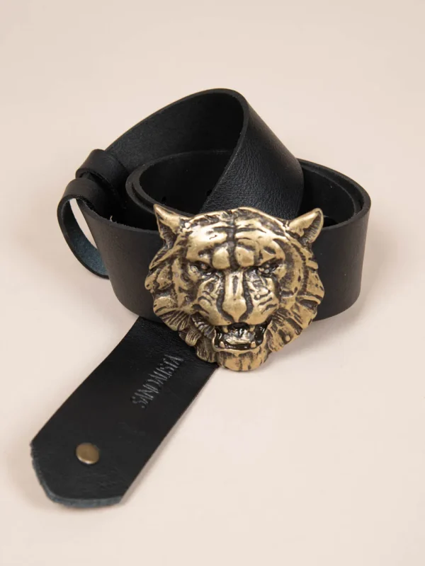 Lionne Dor Γυναικεία Δερμάτινη Ζώνη Μαύρη - Image 1