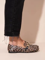 Le Moccasin Leo Γυναικεία Δερμάτινα Μοκασίνια Λεοπάρ - Image 3