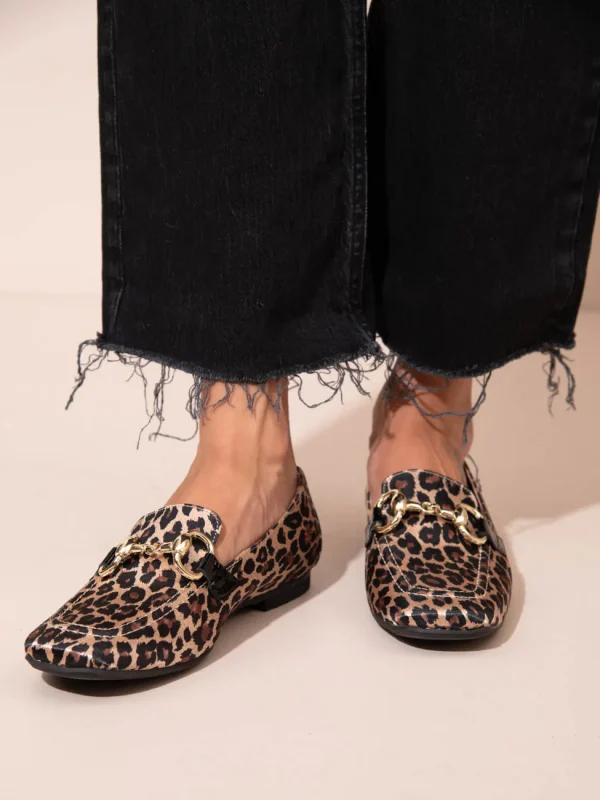 Le Moccasin Leo Γυναικεία Δερμάτινα Μοκασίνια Λεοπάρ - Image 6