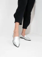 Manchot Dargent- Γυναικεία Loafers, Ασημί - Image 2