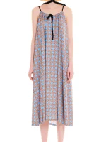 HALTER-NECK JERSEY DRESS RATTAN