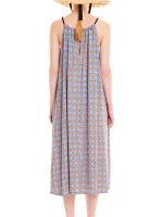 HALTER-NECK JERSEY DRESS RATTAN - Image 2