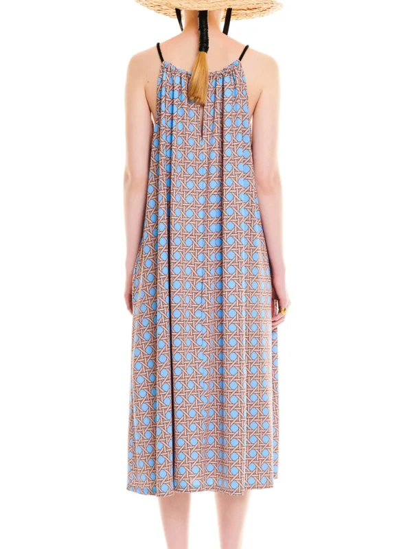 HALTER-NECK JERSEY DRESS RATTAN - Image 2