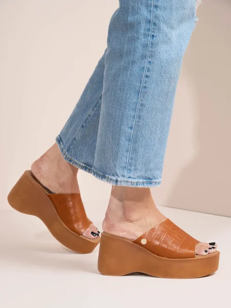 Croc Eleve, Πλατφόρμες Γυναικείες Δερμάτινες