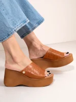Croc Eleve, Πλατφόρμες Γυναικείες Δερμάτινες - Image 5