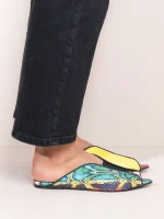 Cap Jaune - Γυναικεία Δερμάτινα Mules Flat - Image 3
