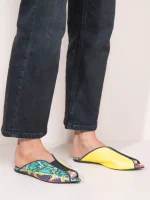 Cap Jaune - Γυναικεία Δερμάτινα Mules Flat - Image 4
