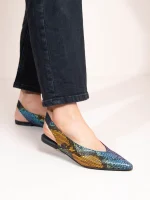Serpe Multi, Γυναικεία Δερμάτινα Mules Φλατ - Image 4