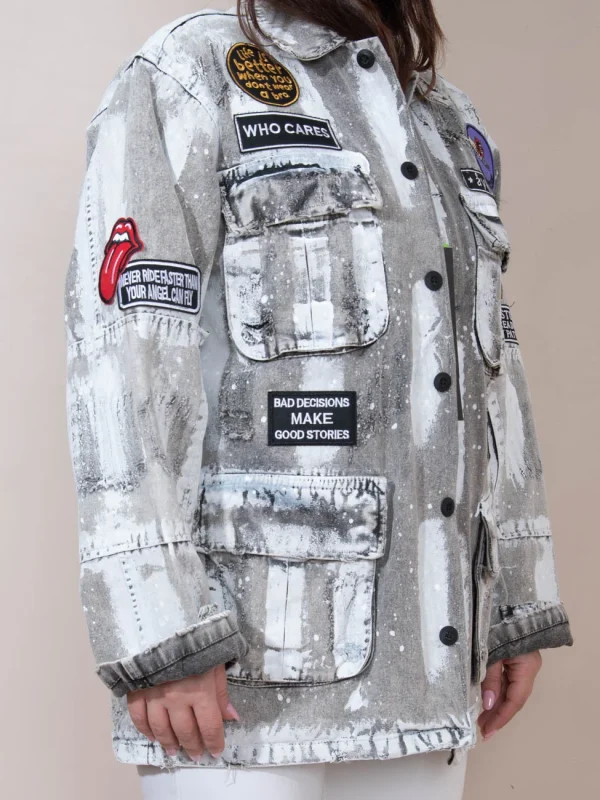 Ayios Jacket - Splash Gray/White - Image 1