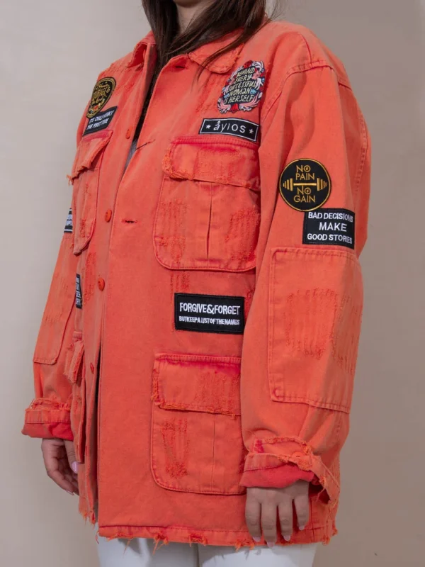 Ayios Jacket - Orange - Image 4