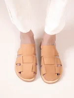 Double Terra Γυναικεία Δερμάτινα Mules Tαμπά - Image 2