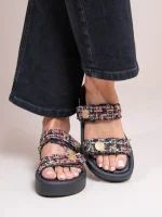 Fois Multi Γυναικεία Δερμάτινα Flatforms Πολύχρωμα