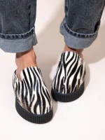 Lordi Zebre Γυναικεία Δερμάτινα Mules Ζεβρέ - Image 2