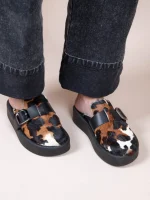 Sagesse Γυναικεία Δερμάτινα Mules Cow - Image 4