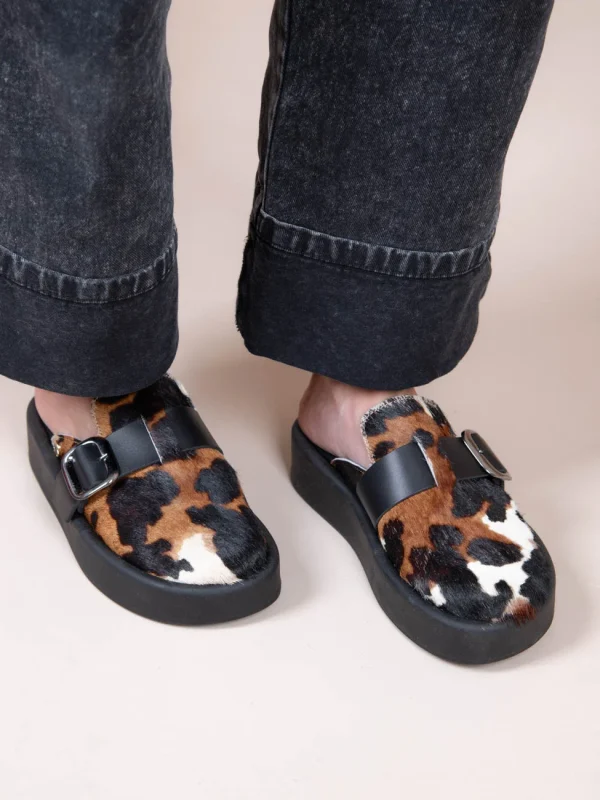 Sagesse Γυναικεία Δερμάτινα Mules Cow - Image 4