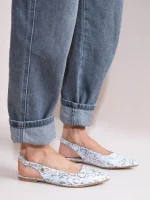 Serpe Gris Γυναικεία Δερμάτινα Mules Snake Print Γκρι - Image 4
