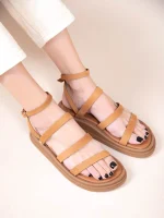Cordons Γυναικεία Δερμάτινα Flatforms Ταμπά - Image 2
