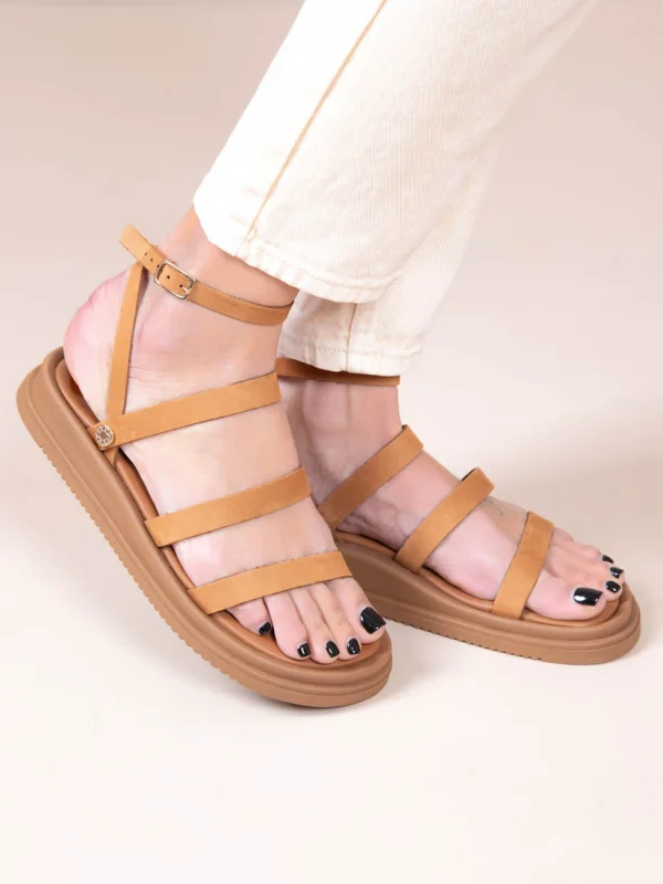 Cordons Γυναικεία Δερμάτινα Flatforms Ταμπά - Image 3