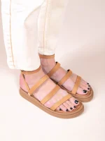 Cordons Γυναικεία Δερμάτινα Flatforms Ταμπά - Image 4