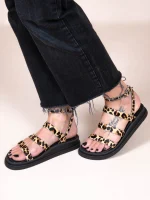 Cordons Leo Γυναικεία Δερμάτινα Flatforms Λεοπάρ - Image 2